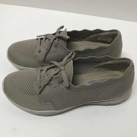 Skechers Washable Knit Slip-On Shoes - Seager in Taupe - Picture 5 of 16